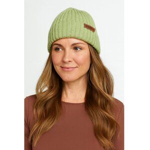 Women’s Lined Warm Beanie – Merino Wool – Light Green – Size M – NWT